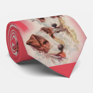 Jack Russell terriers print Tie