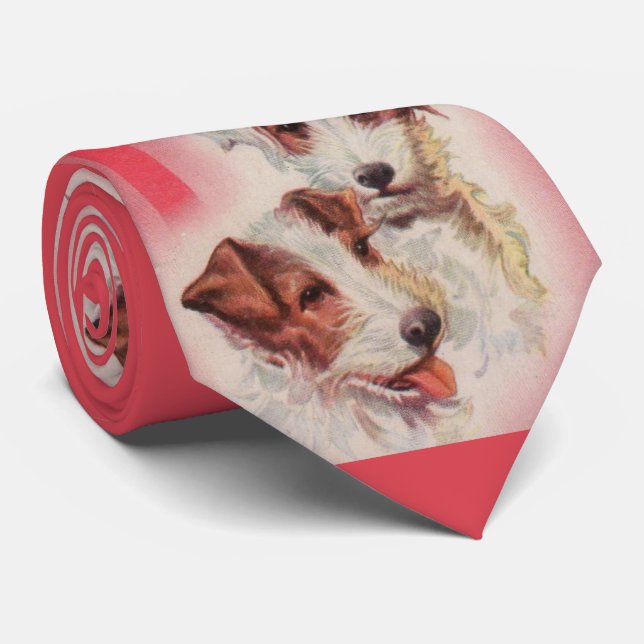 Jack Russell terriers print Tie (Rolled)