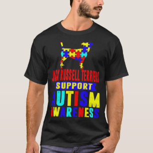 Jack Russell Terriers Support Autism Awareness T-Shirt