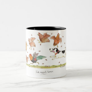 'Jack Russell Terror' Mug. Two-Tone Coffee Mug
