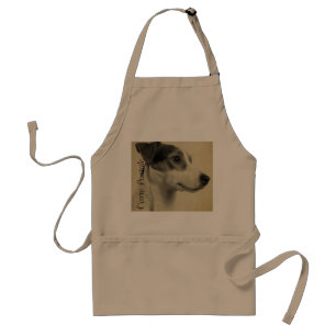 Jack Russell Vintage Postcard Standard Apron