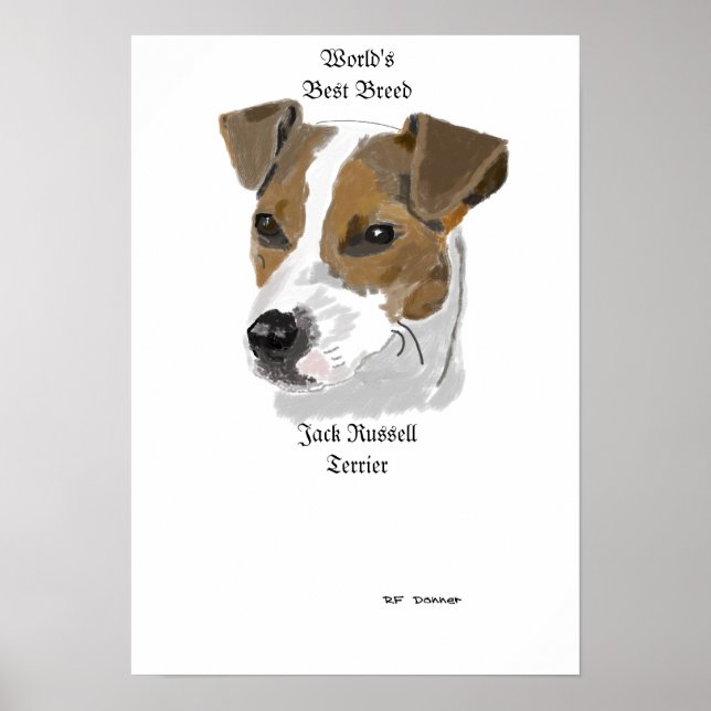 Jack Russell world's best breed Poster (Front)