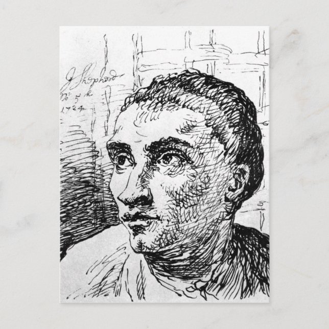 Jack Sheppard, 1724 Postcard (Front)