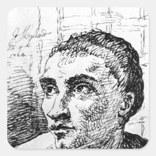 Jack Sheppard, 1724 Square Sticker