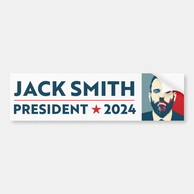 Jack Smith for President 2024 Bumper Sticker (Front)