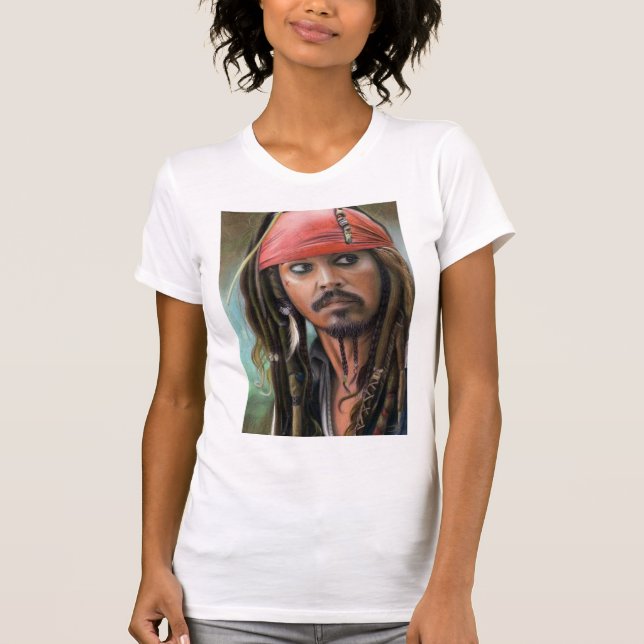 jack sparrow Designe Decree By Hand T-Shirt (Front)