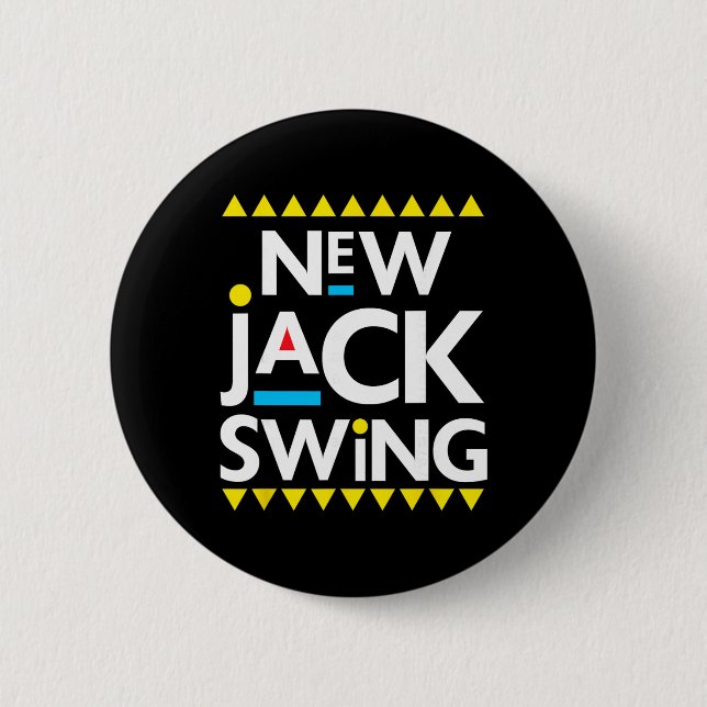 Jack Swing 90s R&amp;b Hip Hop  6 Cm Round Badge (Front)