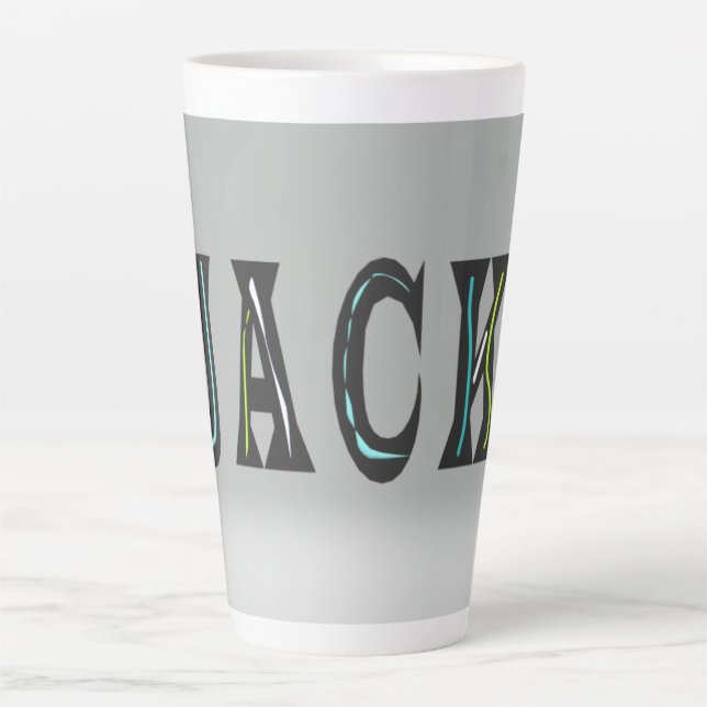 Jack the lad the man is back       latte mug (Front)