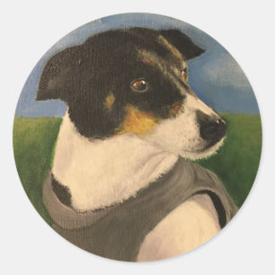 Jack The Nice Dog Classic Round Sticker