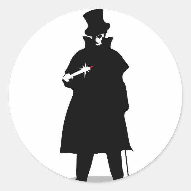 Jack The Ripper Classic Round Sticker (Front)