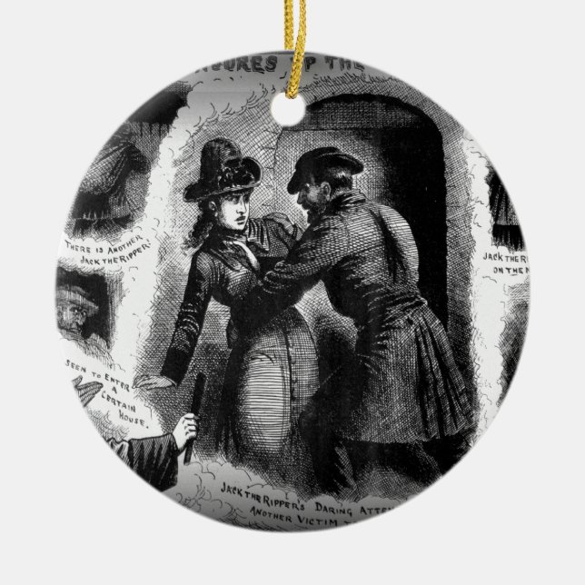 Jack the Ripper-Illustrated Police News-Winslow Ceramic Ornament (Front)