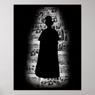 Jack the Ripper Silhouette Poster