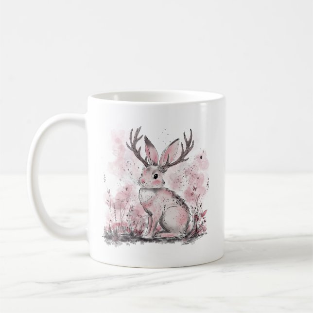 Jackalope Coffee Mug (Left)