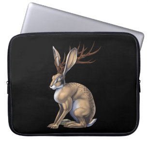 Jackalope Cryptid Animal Laptop Sleeve