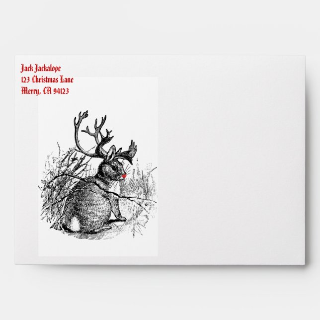 Jackalope  Greeting Card Envelope (Front)