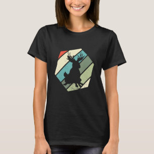 Jackalope Hexa Retro Jackrabbit Cryptid Rabbit Cry T-Shirt