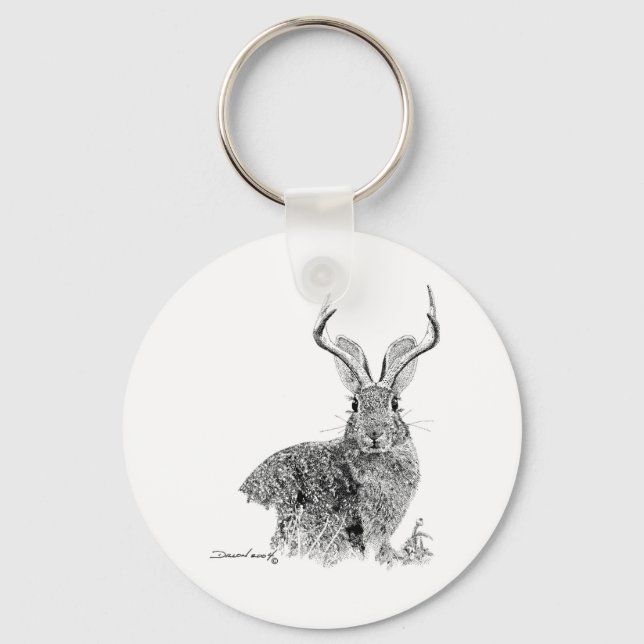 Jackalope Key Ring (Front)