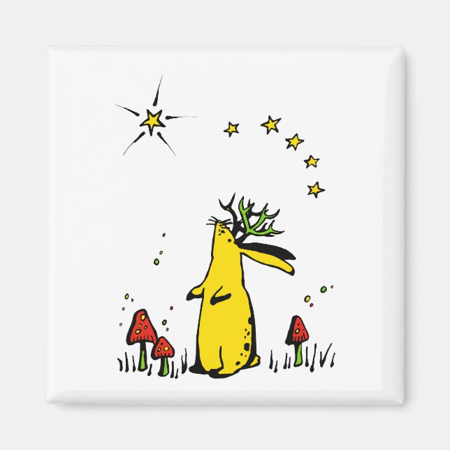 Jackalope Night Magnet (Front)