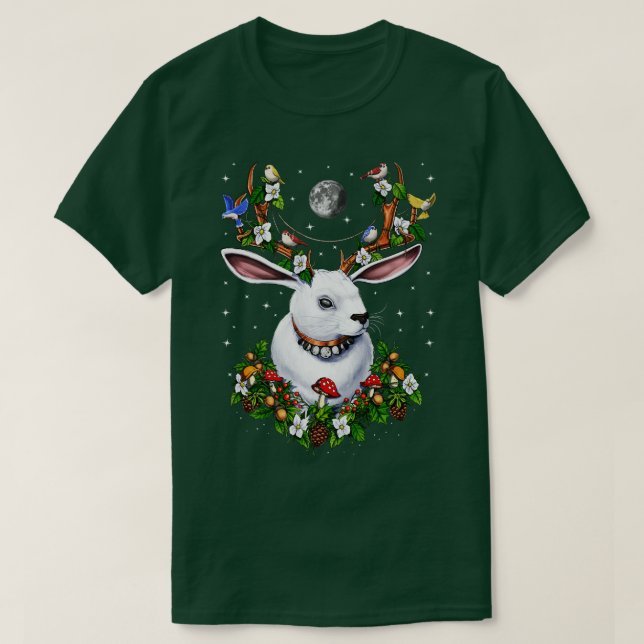 Jackalope Rabbit 1 T-Shirt (Design Front)