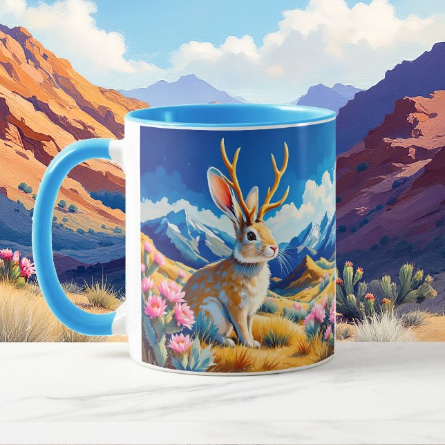 Jackalope Sighting Add Text or Name Coffee Mug (Creator Uploaded)