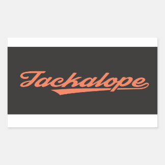 Jackalope Sticker with 4 Rectangles