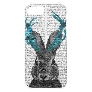 Jackalope with Turquoise Antlers iPhone 8/7 Case