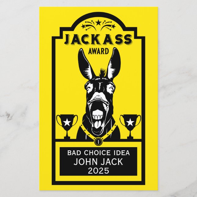 Jackass Award (Front)