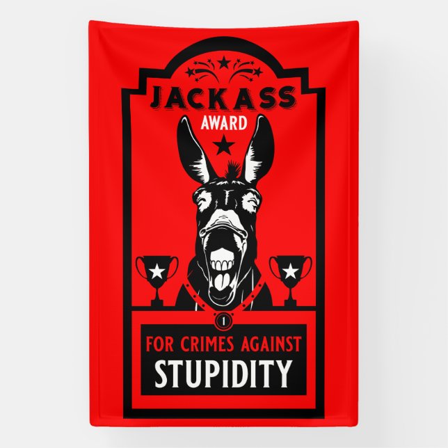 Jackass Award Banner (Vertical)