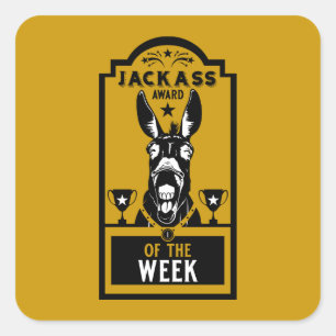 Jackass Award Square Sticker