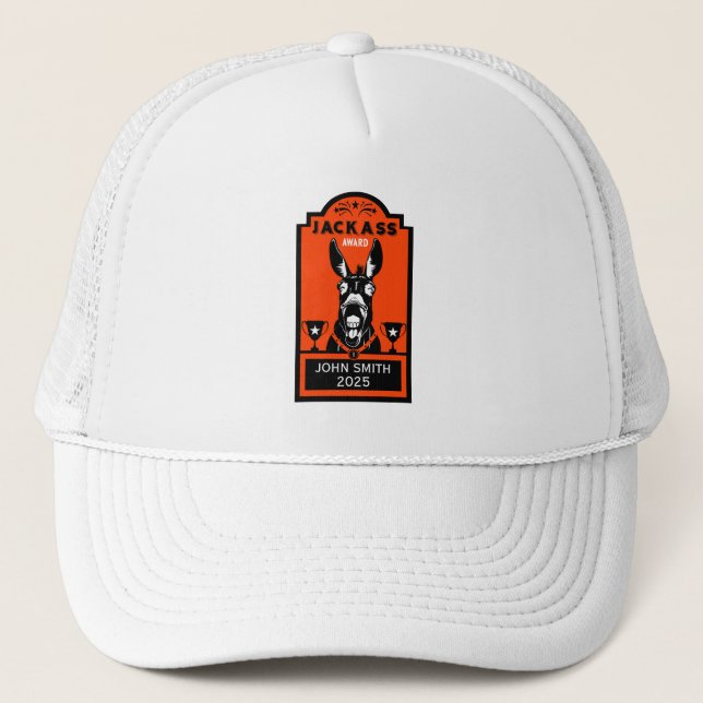 Jackass Award Trucker Hat (Front)