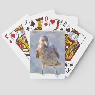 Jackdaw Watercolor Playing Cards