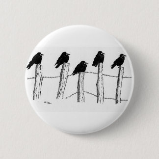 Jackdaws 6 Cm Round Badge