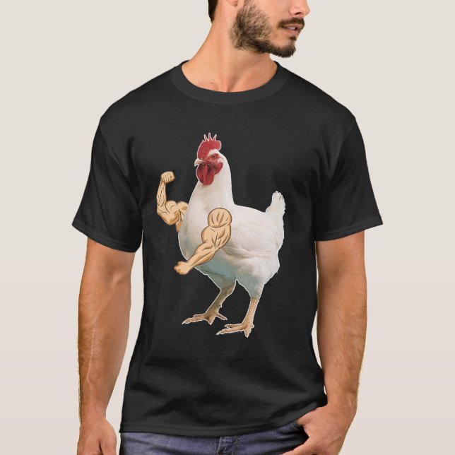 Jacked Chicken   T-Shirt (Front)