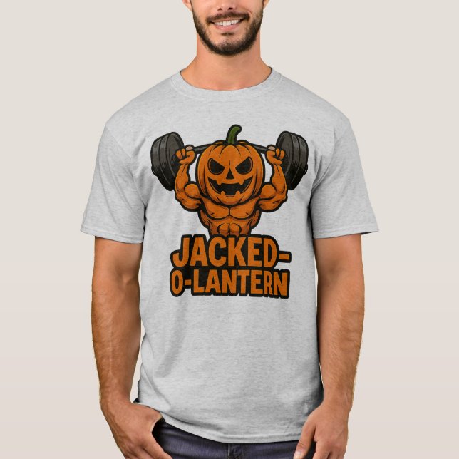 JACKED O LANTERN - Funny Halloween T-Shirt (Front)