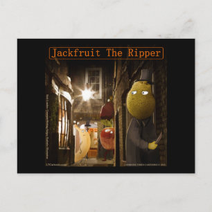 Jackfruit The Ripper Funny Rick London Postcard