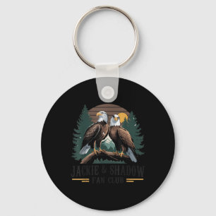 Jackie And Shadow Bald Eagle Nature Lover Wildlife Key Ring