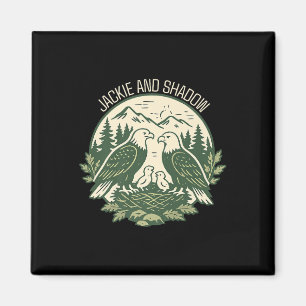 Jackie And Shadow Bald Eagle Vintage Nature Lovers Magnet