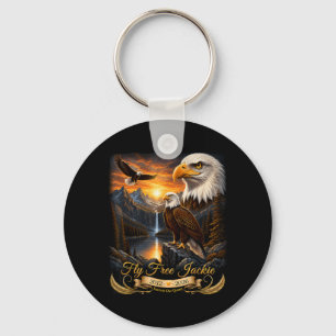 Jackie And Shadow Big Bear Lake Bald Eagle Mel Key Ring