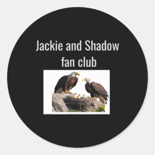Jackie And Shadow Fan Club Eagles _1 Classic Round Sticker