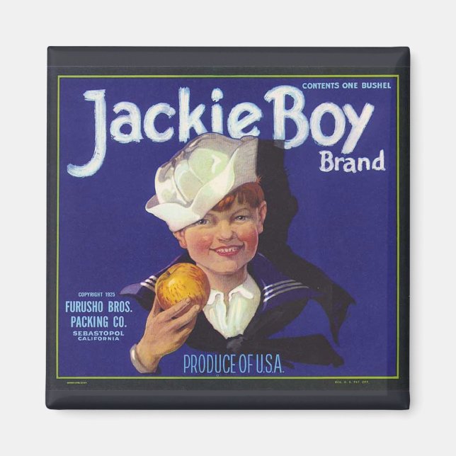 Jackie Boy Magnet (Front)