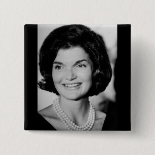 Jackie Kennedy 15 Cm Square Badge