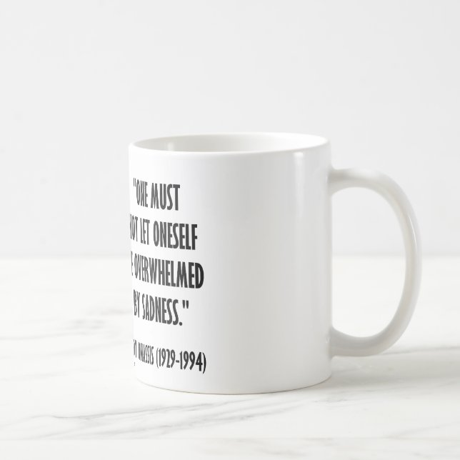 Jackie Kennedy Portrait Not Let Oneself Sadness Coffee Mug (Right)