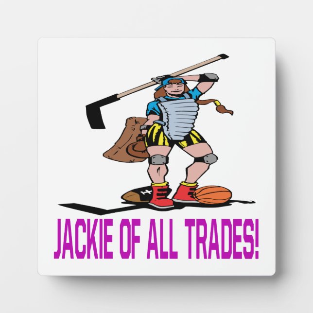 Jackie Of All Trades Plaque (Front)