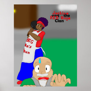 Jackiea and the RED Ninja Clan Cover 12 Poster