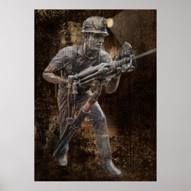 JACKLEG DRILLING by MINER Poster (Front)