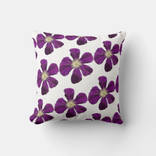 Jackmanii Clematis decor Cushion