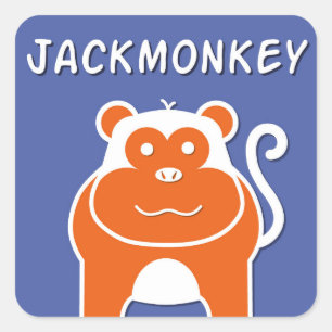 JackMonkey   Year of the Monkey 2016 Square Sticker