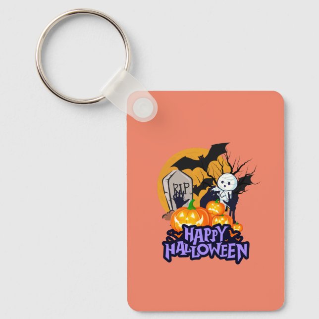 JackOLantern Charm Key Ring (Front)
