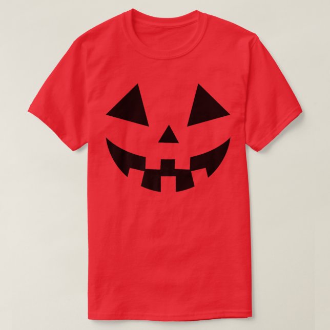 Jackolantern Halloween Pumpkin Face Jack O' Lanter T-Shirt (Design Front)