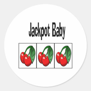 Jackpot Baby Classic Round Sticker